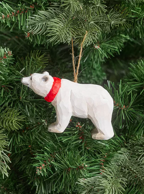 wooden christmas bear