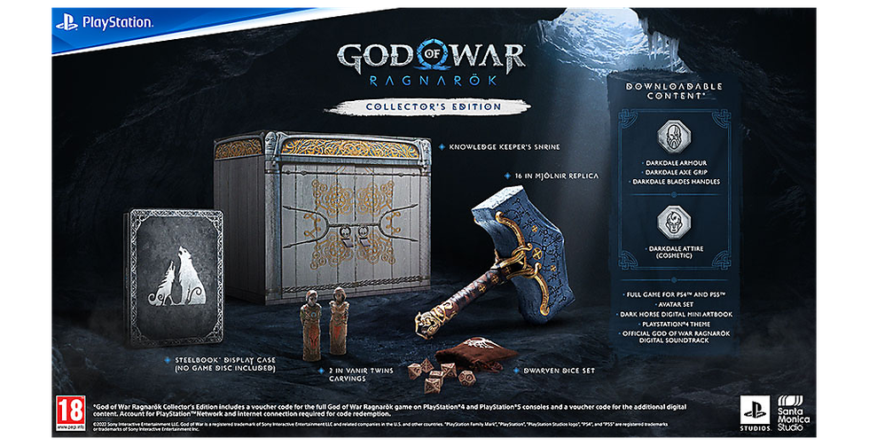  God of War Ragnarök Collector's Edition - PS4 and PS5  Entitlements : Video Games