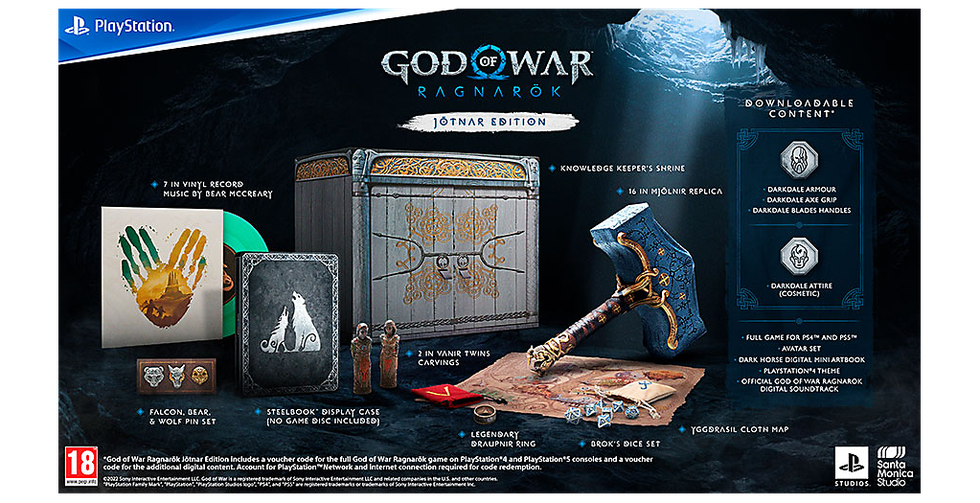 God of War Ragnarök Jötnar Edition PlayStation 4, PlayStation 5