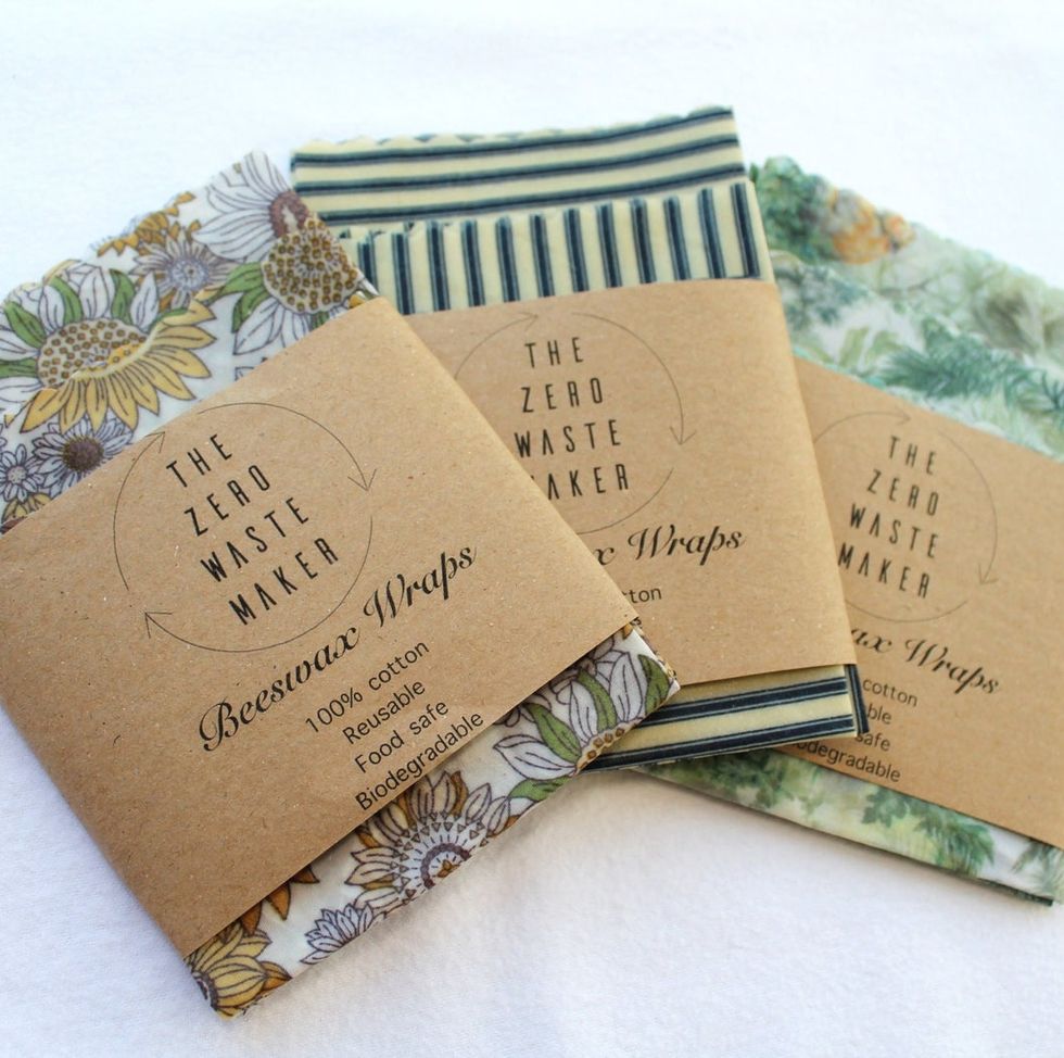 Organic Beeswax Food Wraps, 3 Pack