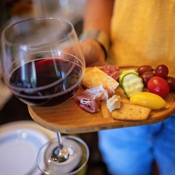 Personal Wine and Cheese Holder