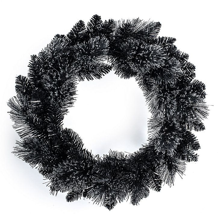 Black Christmas Wreath 