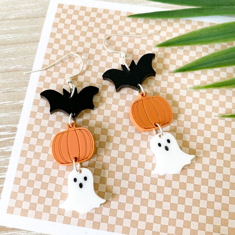  Spooky Trio Halloween Earrings