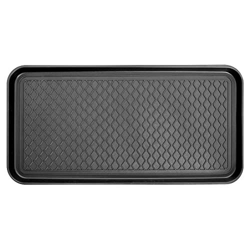 Elegant Soft AntiSkid Polypropylene Shoe Pattern Flocked Floor Mat   OnlyMat