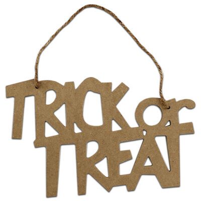 Halloween Trick or Treat Hanging Sign