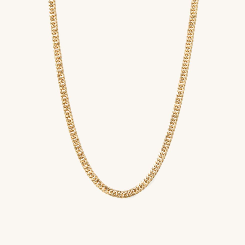 Double Curb Chain Necklace 