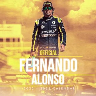 Fernando Alonso Calendar - 18 Months (2022-2023) - 22X22Cm