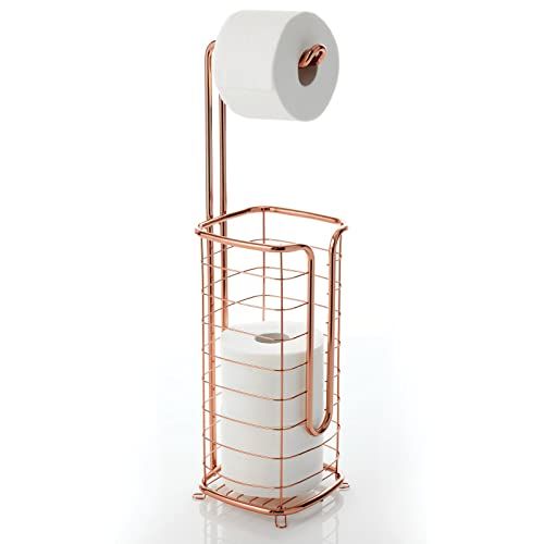  ALLZONE 3 in 1 Toilet Paper Holder Stand,Solid Free