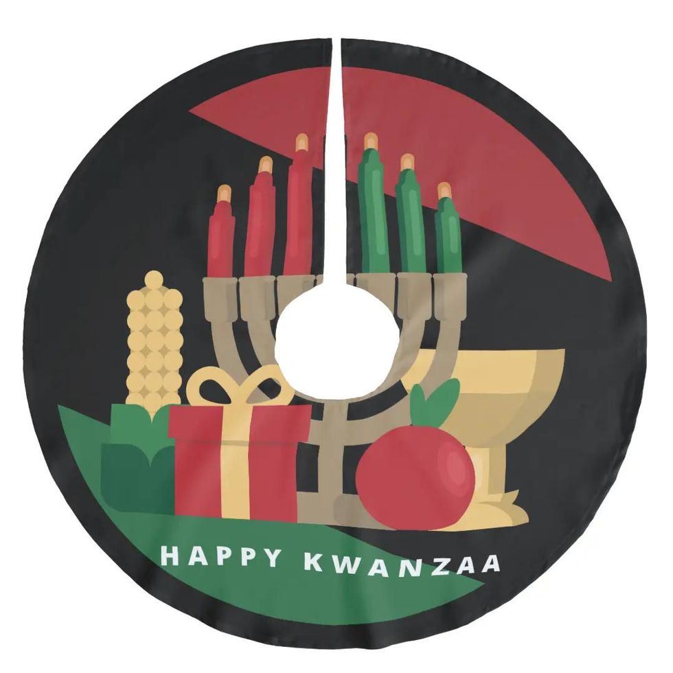 Happy Kwanzaa Christmas Tree Skirt