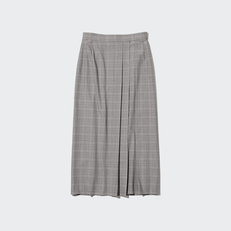 Side Pleated Narrow Skirt 