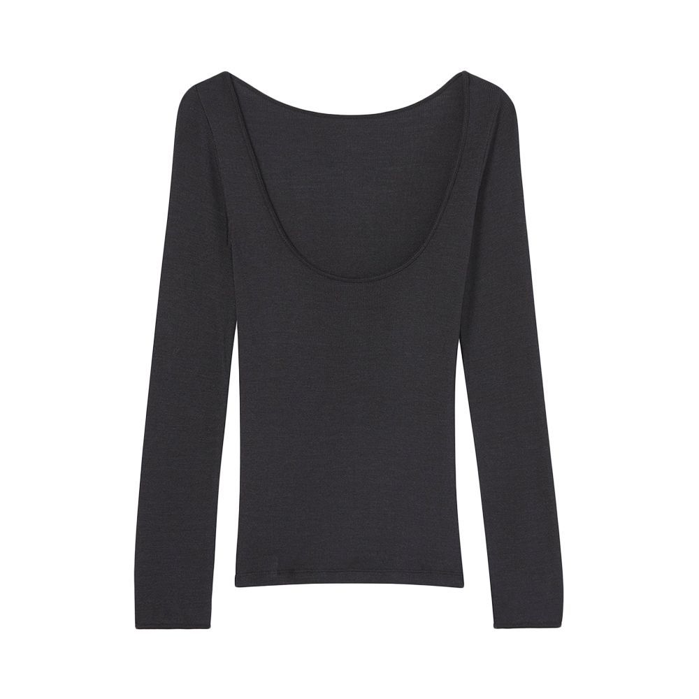 The Meg Top, Ribbed Silk Jersey