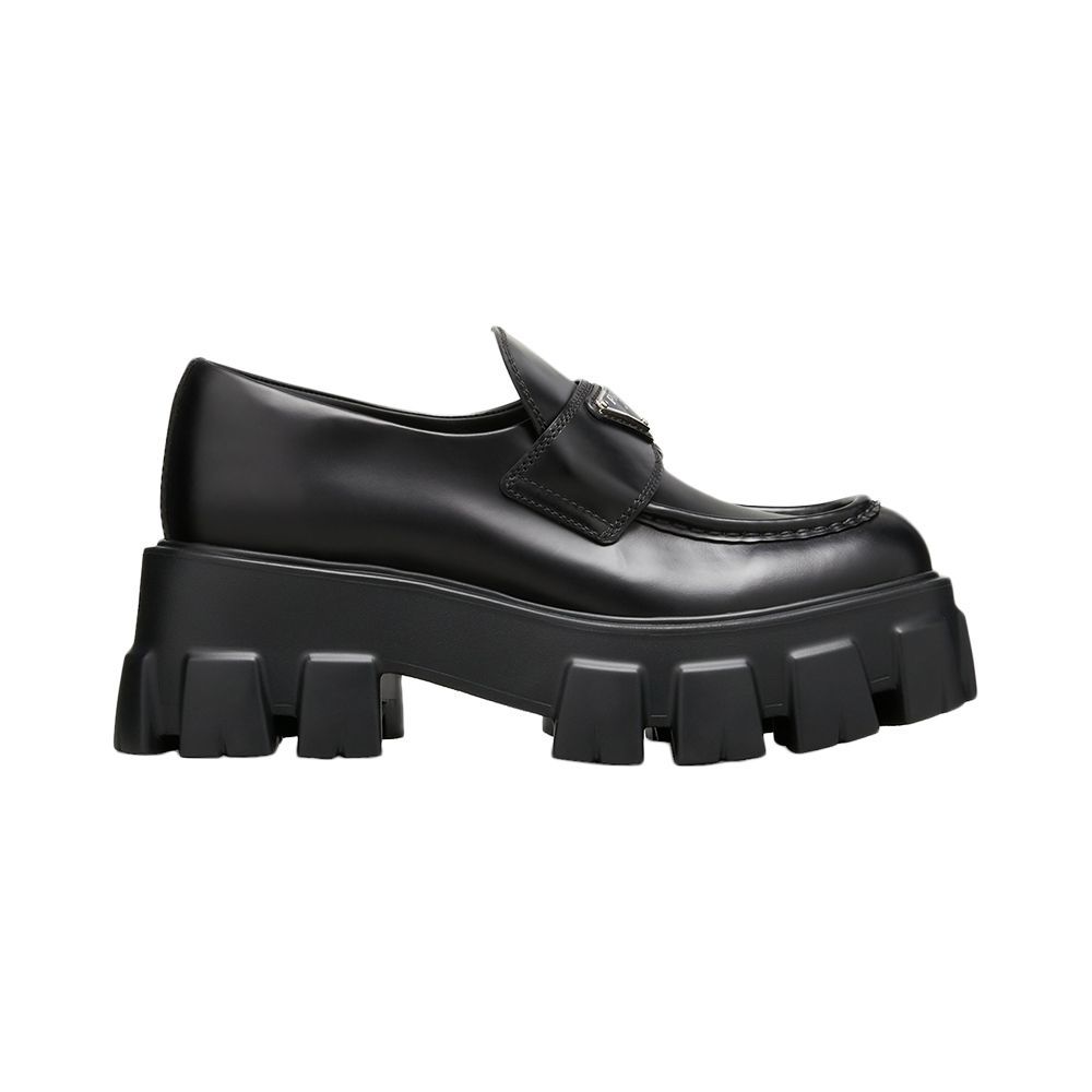 Monolith Leather Logo Platform Loafers