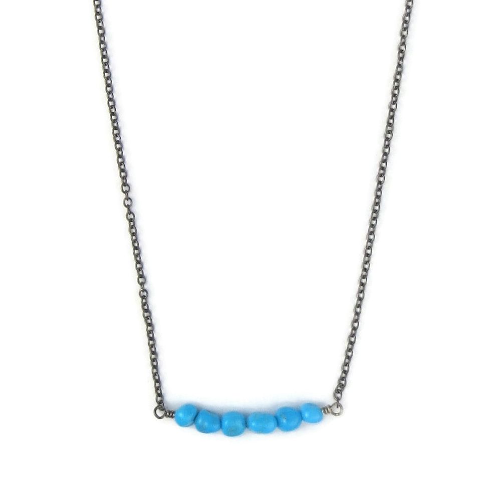 Small Turquoise Bar Necklace
