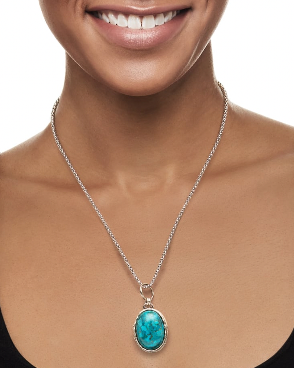 Turquoise Locket Necklace