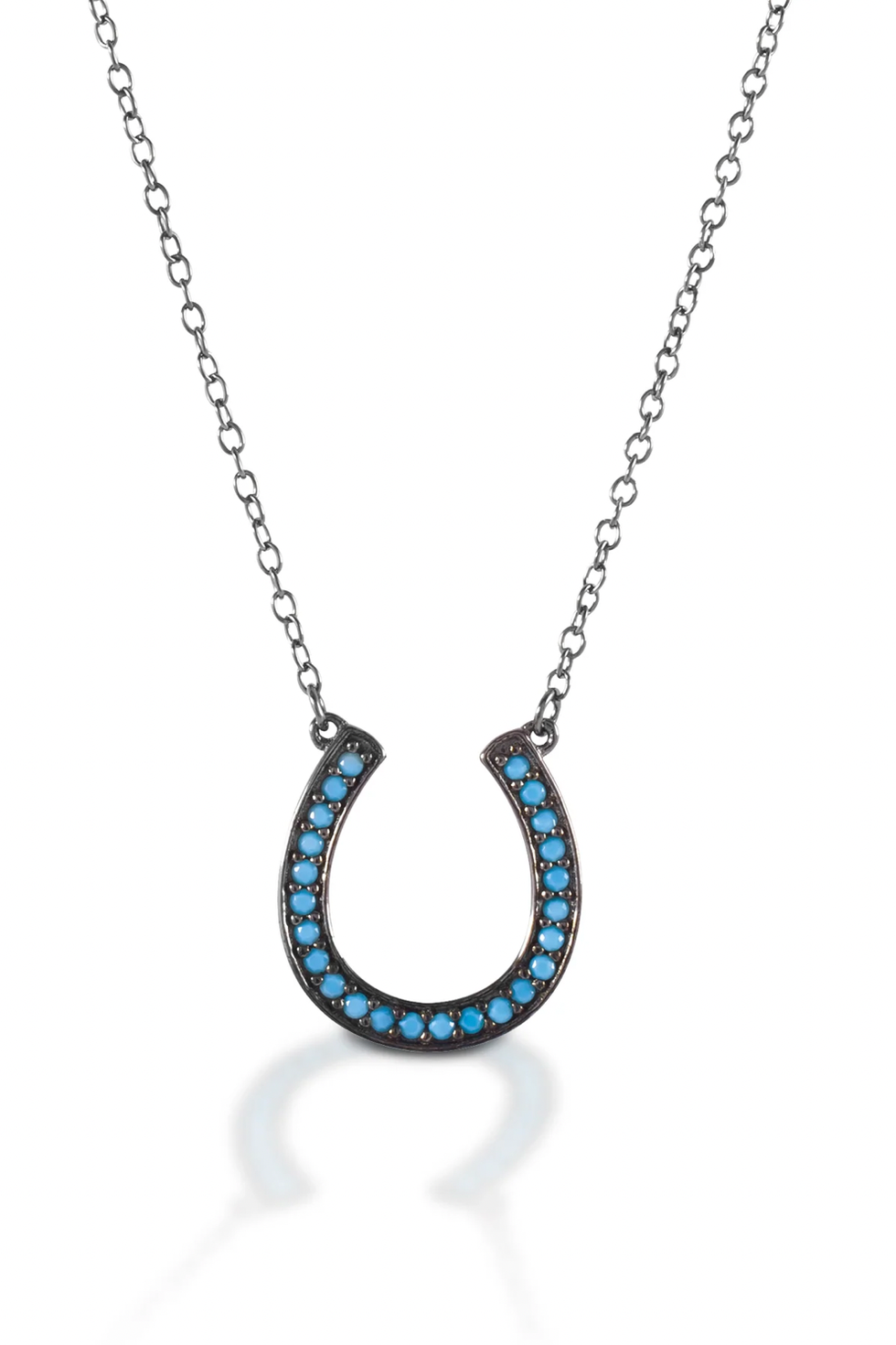 Kelly Herd Turquoise Horseshoe Necklace