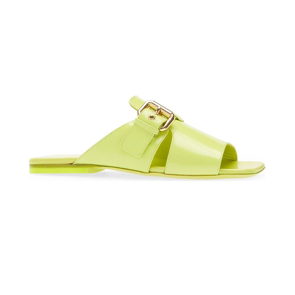 Lago Slide Sandal in Acid Green