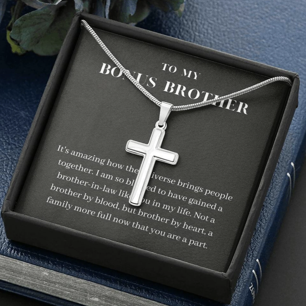 Brother-in-Law Cross Pendant Necklace 