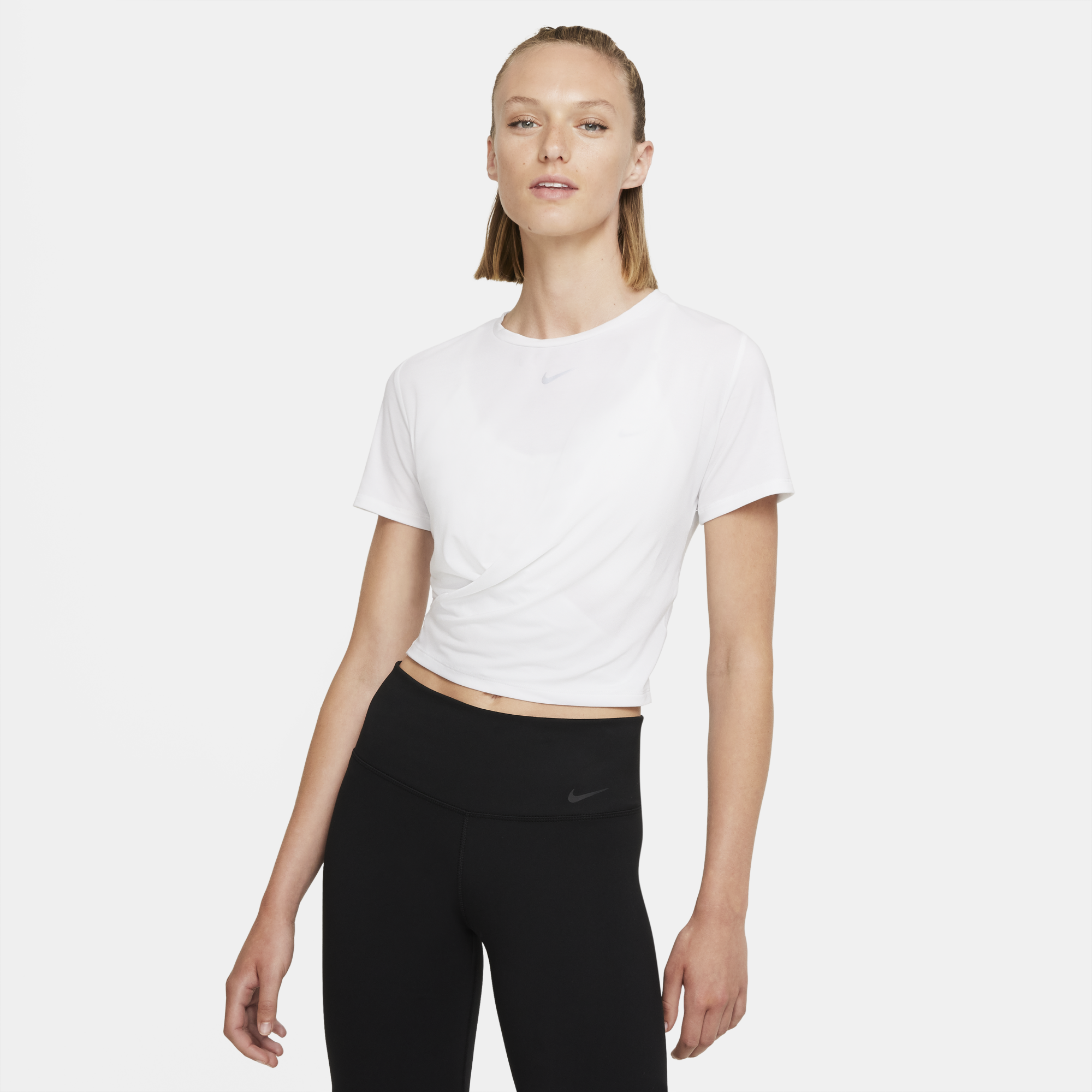 Nike Dri-FIT One Luxe Women’s Twist Cropped Short-Sleeve Top
