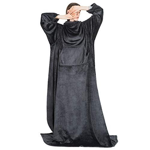 Bedsure Wearable Blanket with Sleeves