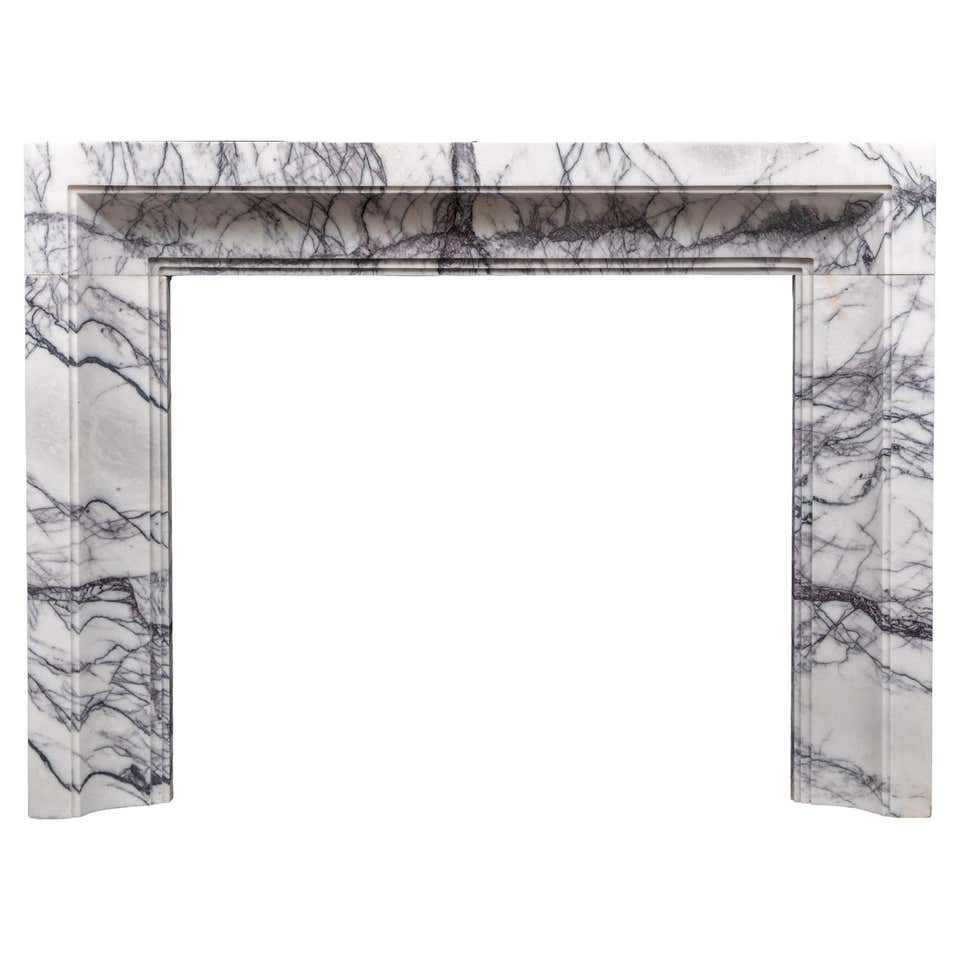 Art Deco-Style Marble Fireplace