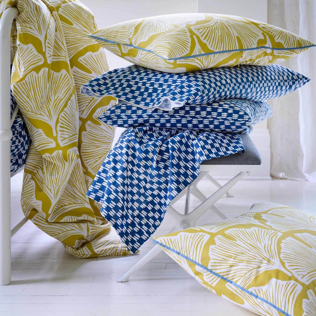 Feather Palm Golden Mustard Comforter Set