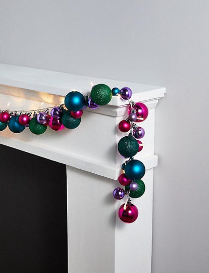 Light Up Bauble Garland