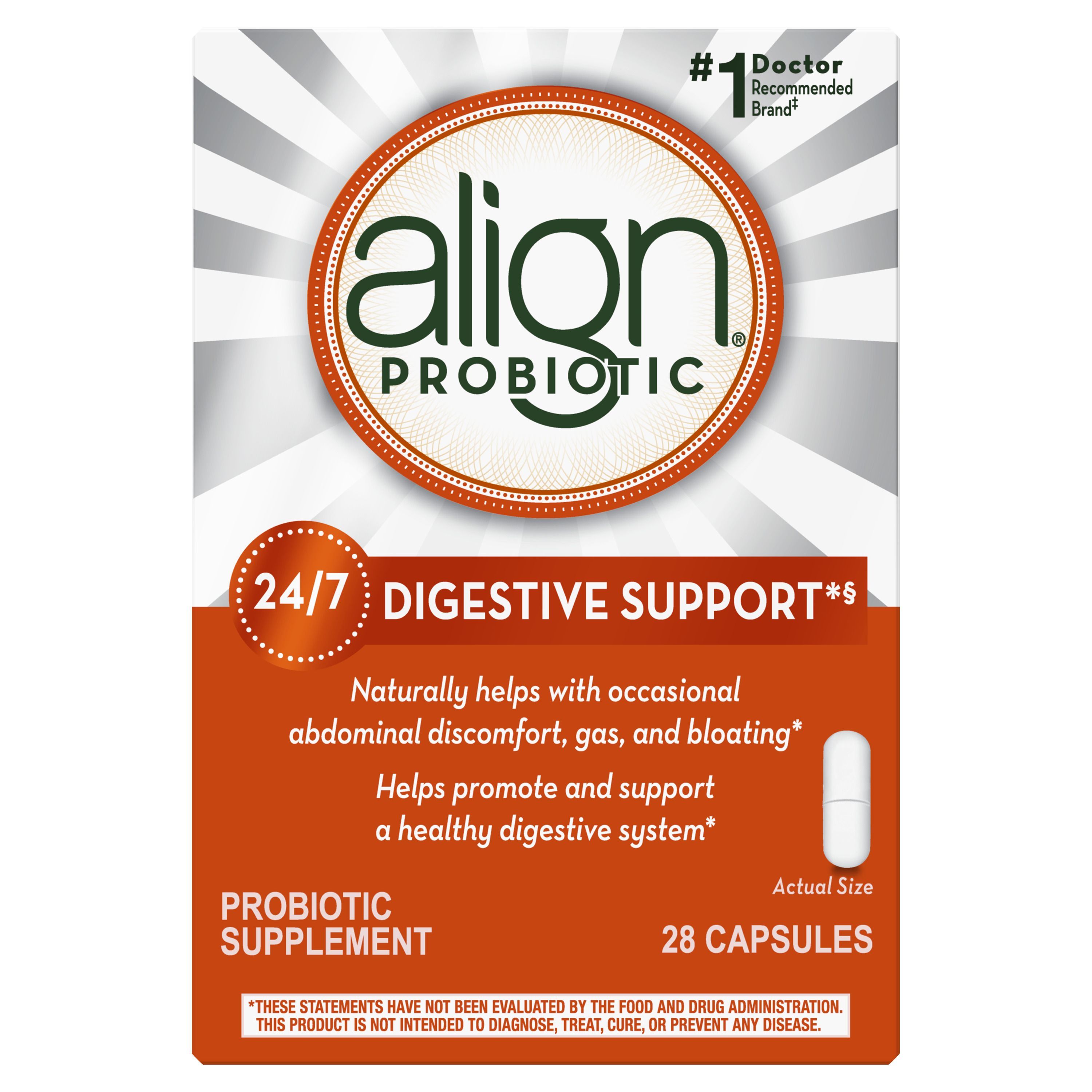 Align Probiotic Supplement 24/7 Digestive Support*§