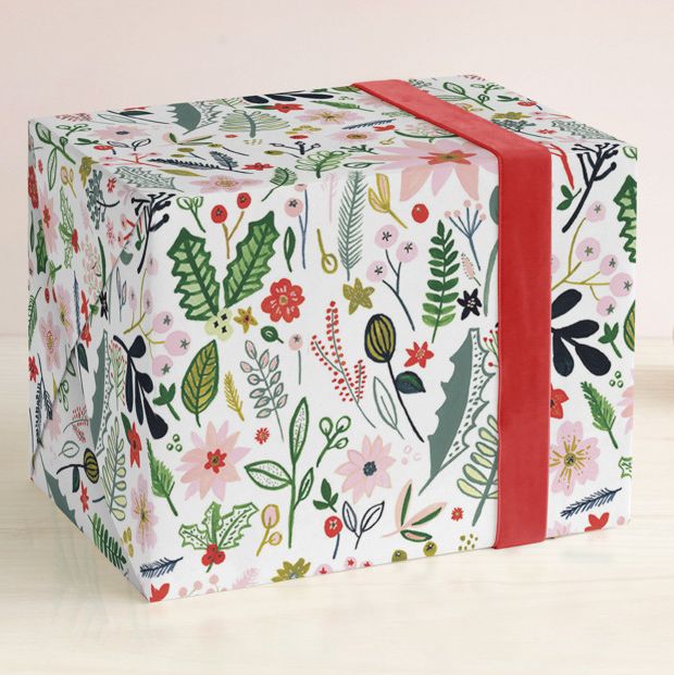 Poinsettia Pretty In Pink Wrapping Paper