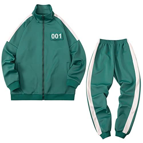 001 Green Tracksuit Costume