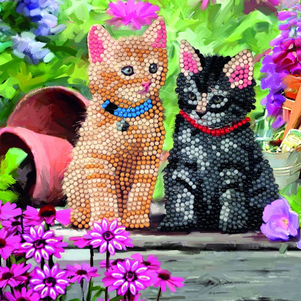 Diamond Painting  Cat Themed Diamond Painting Artwork, Fun For Kids