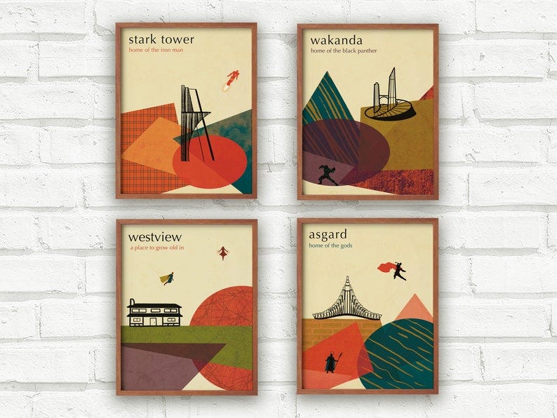 Marvel-Inspired Art Prints
