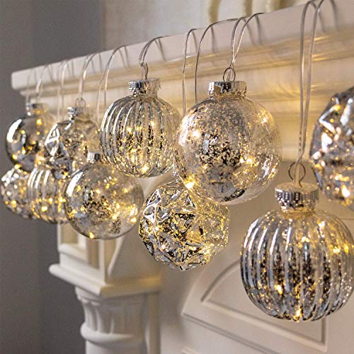 Mercury Bauble String Lights with Timer