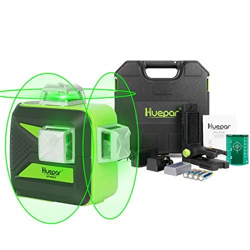 Huepar 3D Green Beam Self-Leveling Laser with Case