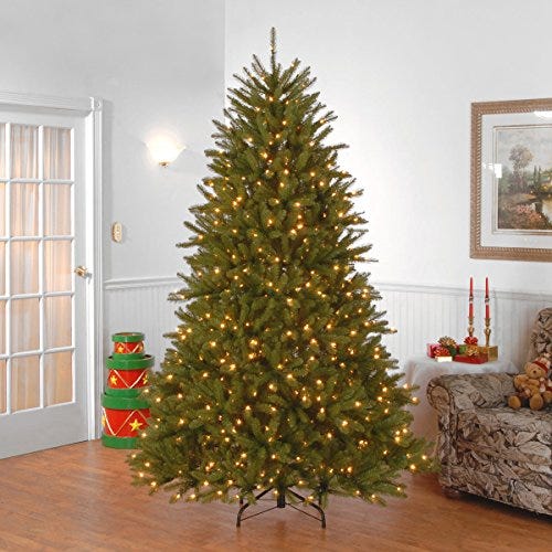 Pre-Lit Artificial Full Christmas Tree