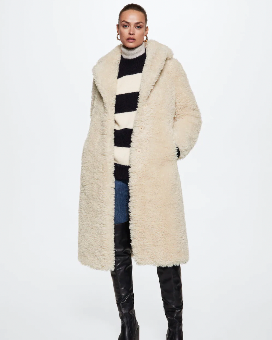 Fur Bouclé Coat