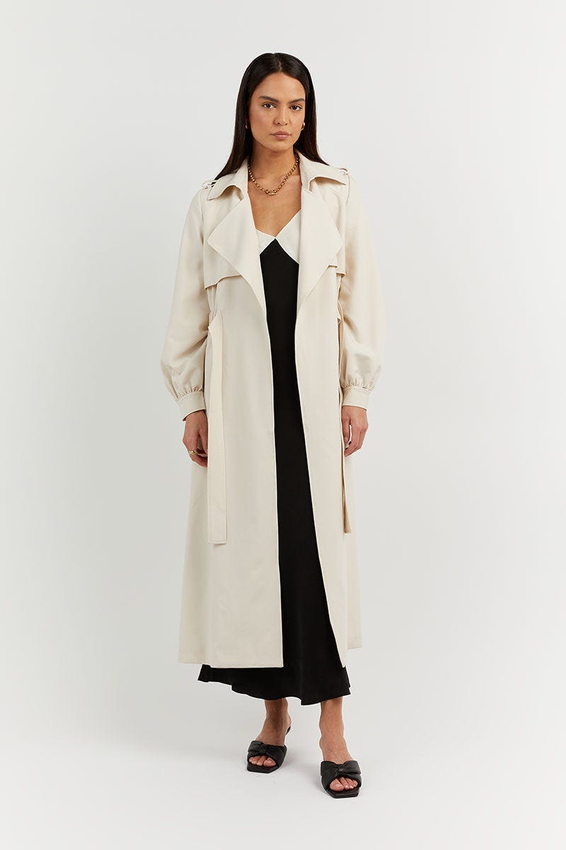 Serena Stone Gathered Trench