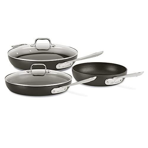 All-Clad Nonstick Hard Anodized Cookware Set, 5 piece