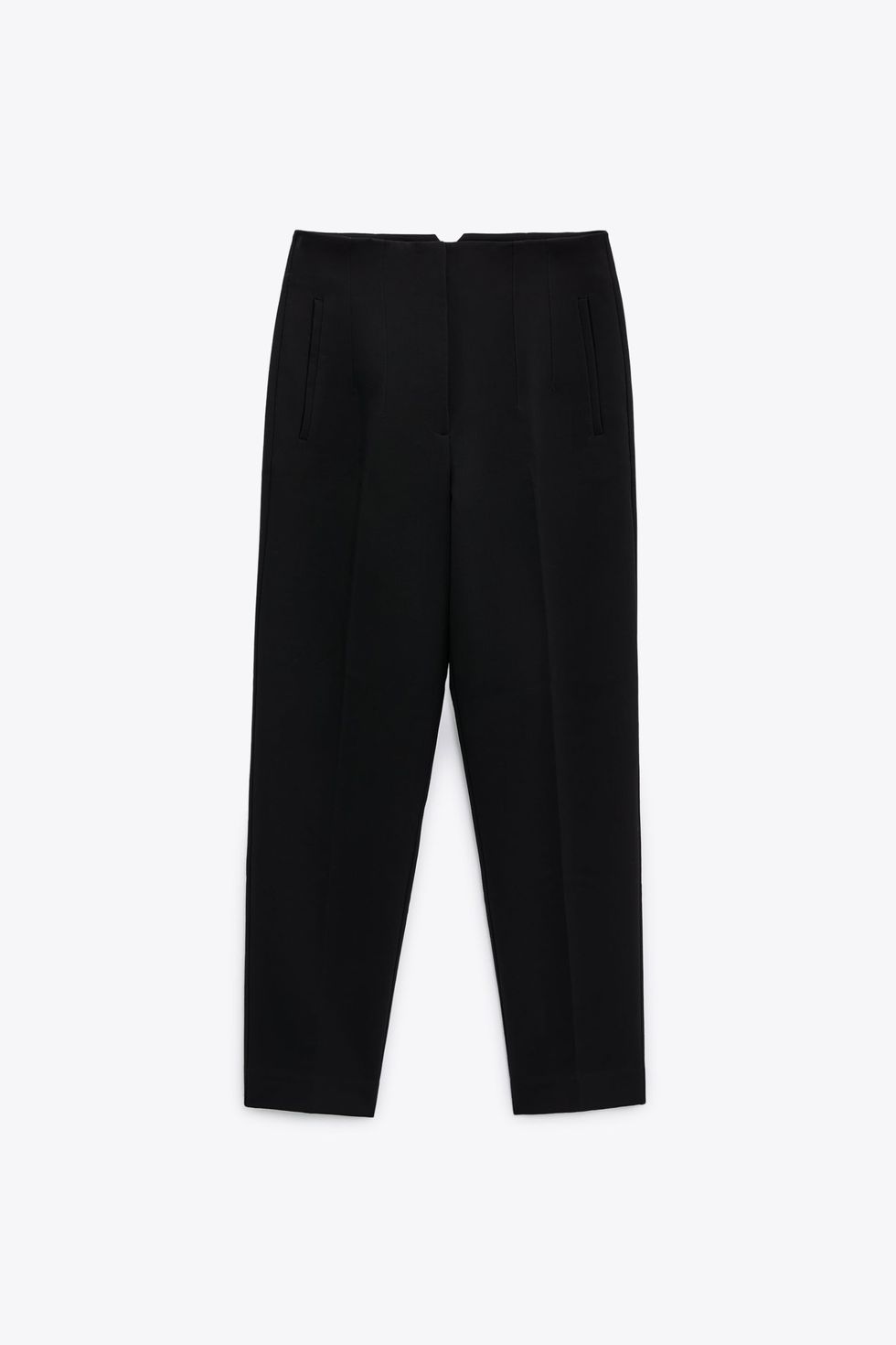Pantalón pinzas tapered - Negro - Kiabi - 15.00€