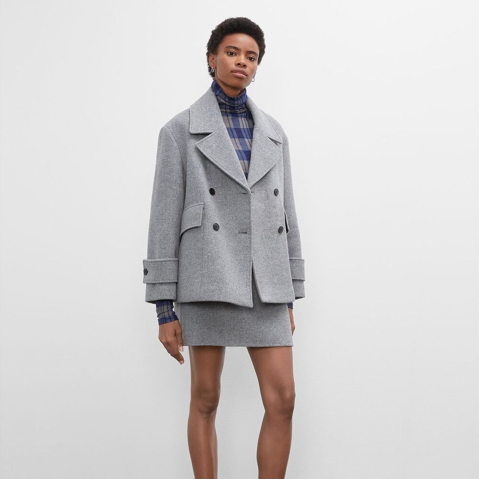 Relaxed Single-Breasted Coat - Luxury Grey
