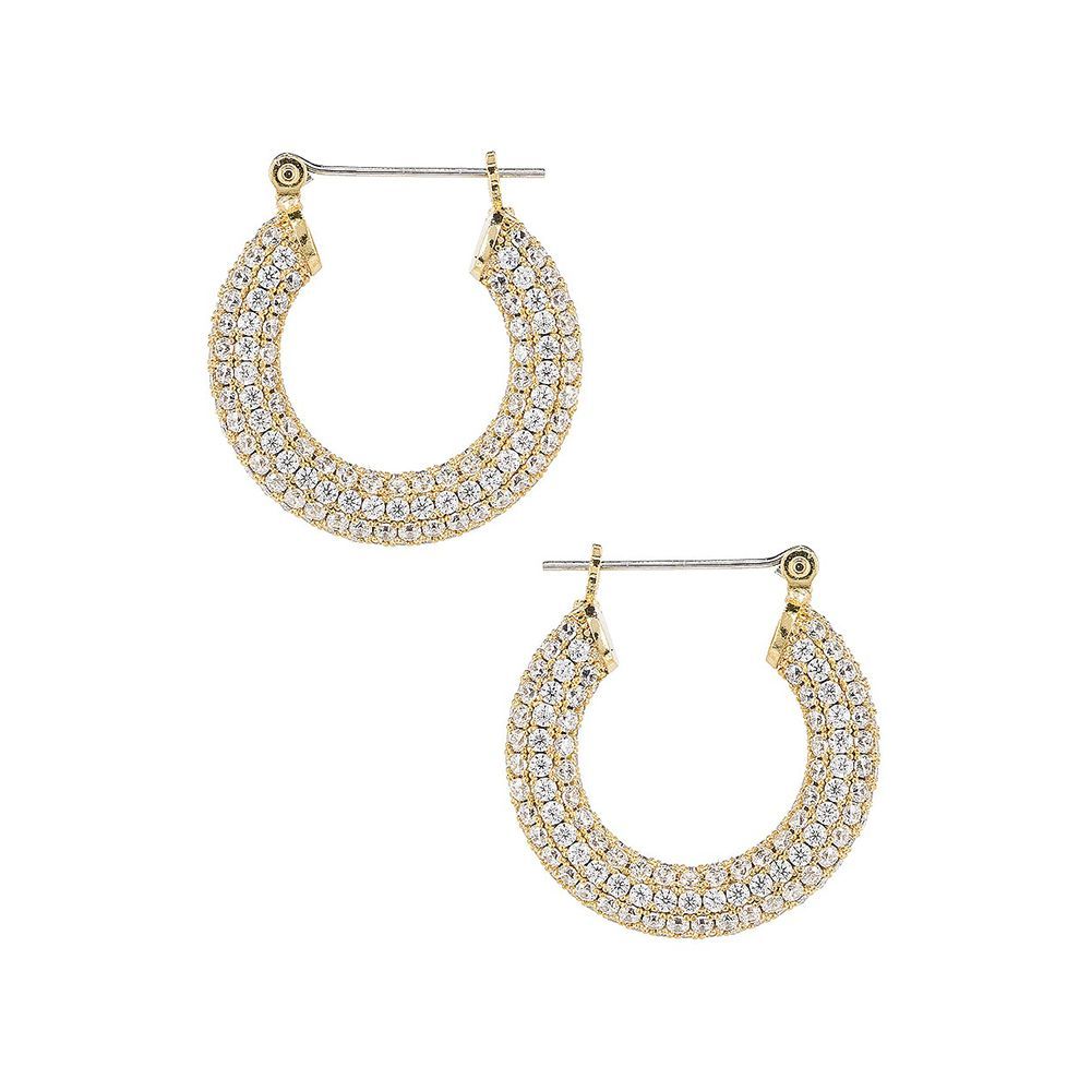 Pave Baby Amalfi Hoops