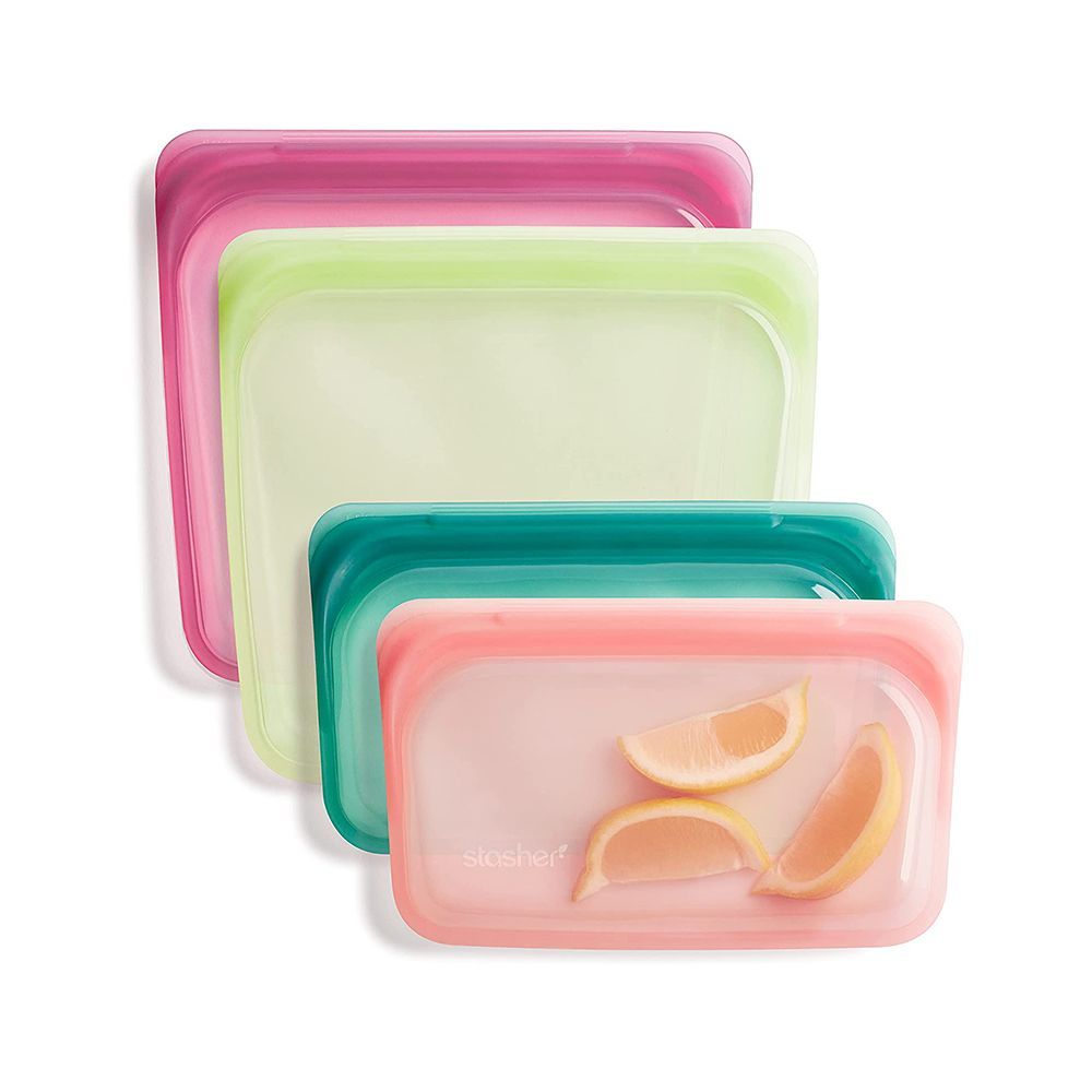Silicone Reusable Storage Bag, 4-Pack 
