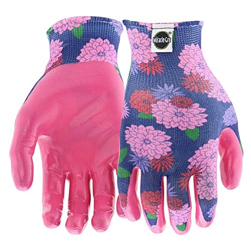 Nitrile coated gardening gloves