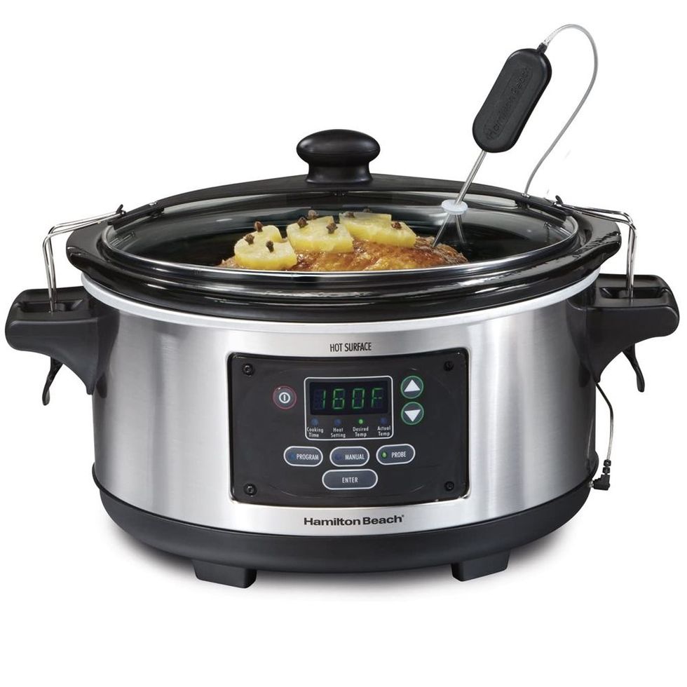 Beautiful 19388 6 Qt Programmable Slow Cooker, Thyme Green