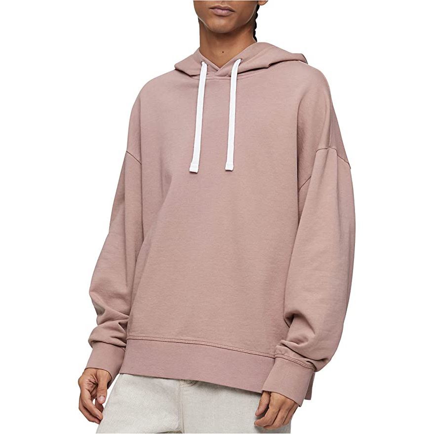 Relaxed Fit Garment-Dyed Logo French Terry Hoodie