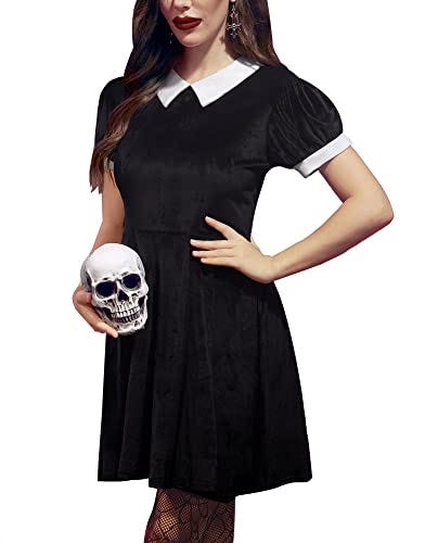 Wednesday adams inspired halloween costume for kids ootd