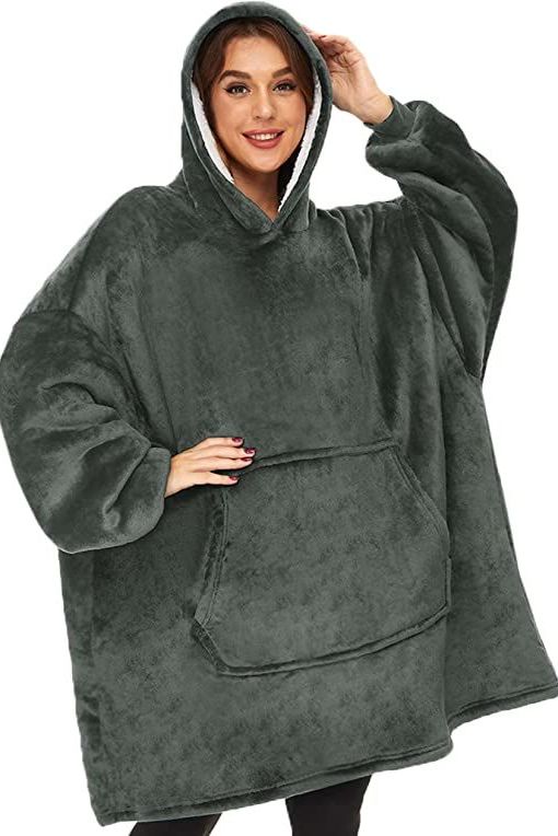 Oversized Blanket Hoodie - Charcoal – Natural Life