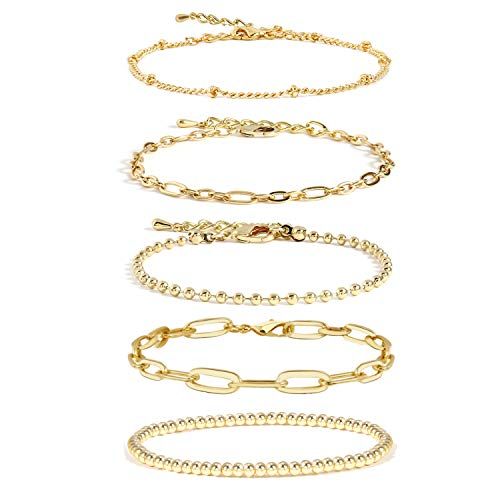 Gold Chain Bracelet Sets