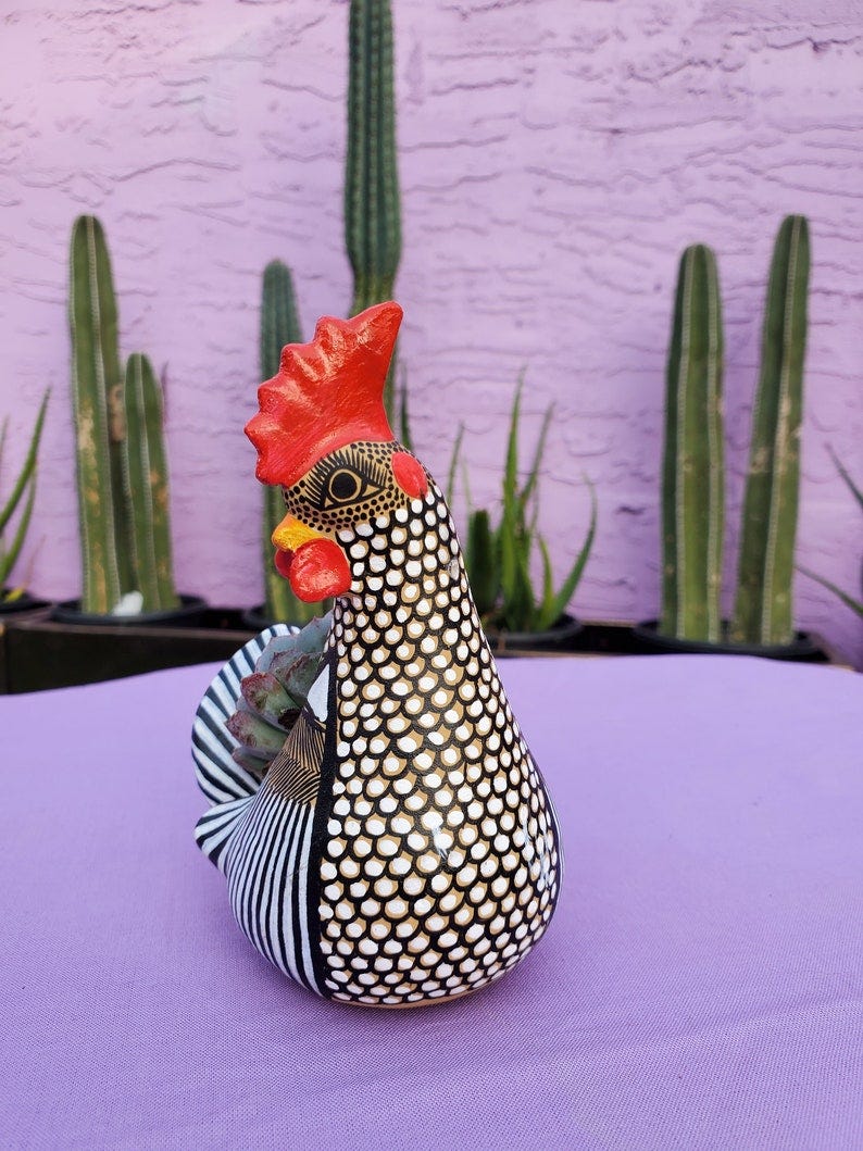 Rooster Planter