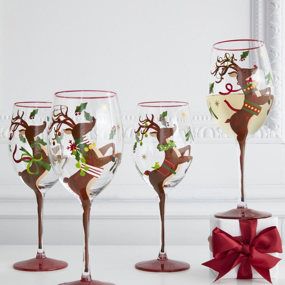 Lenox Holiday Set of 4 Stemless Wine Glass
