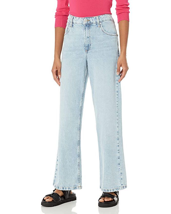 Keagan mid-rise wide-leg jeans